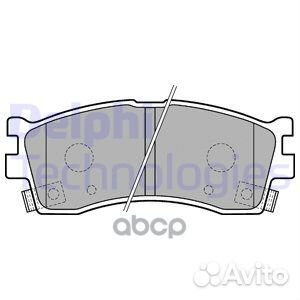 Колодки тормозные дисковые перед LP1702 Delphi