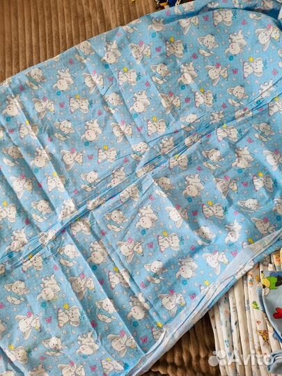 Отрез ткани ситец на пеленки постельное 3м