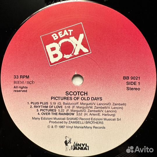 Scotch – Pictures Of Old Days (Швеция 1987г.)