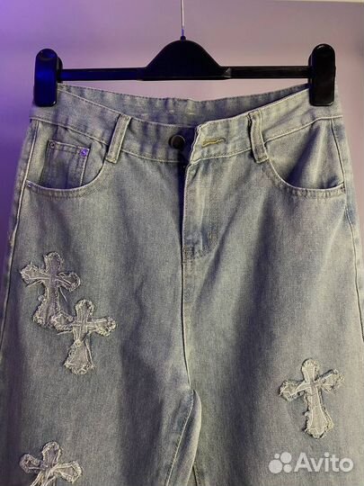 Джинсы Chrome Hearts с бирками