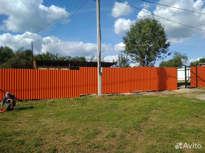 Забор из профнастила