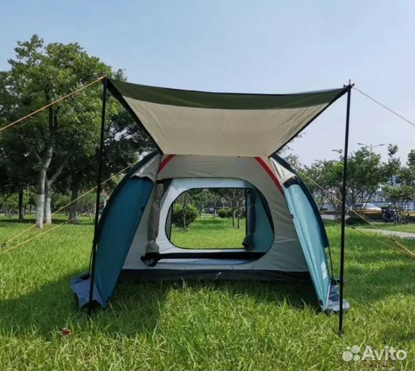 Палатка туристическая 4 местная с тамбуром