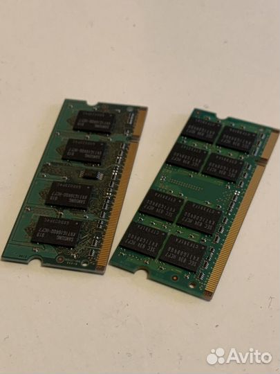 Оперативная память Samsung ddr2 sodimm 2+1gb