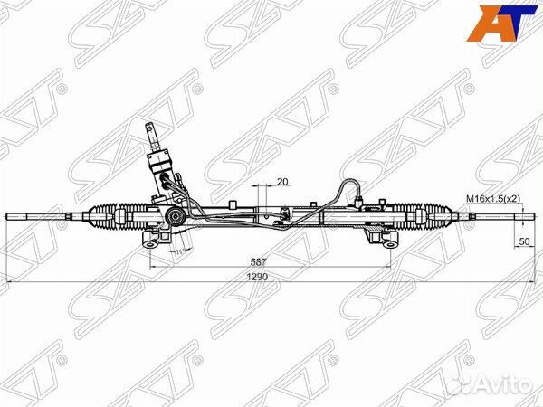 Рейка рулевая ford focus