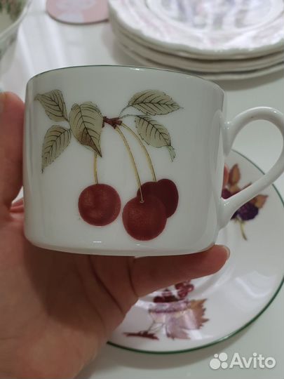 Чайная пара Royal Worcester Evesham