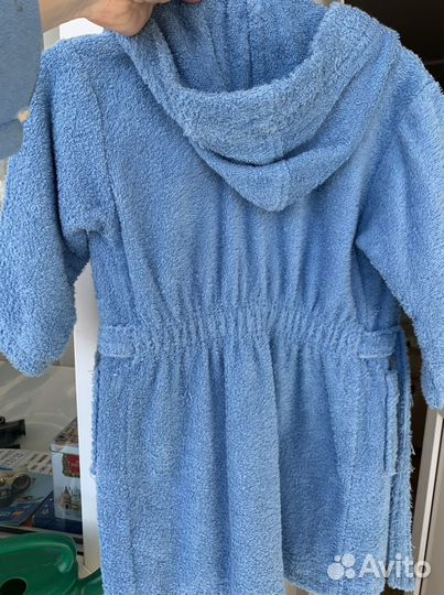 Халат для бассейна, махровый, на 2-3 года