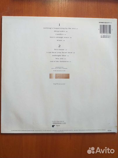 LP Chris Rea. Water Sign. 1983