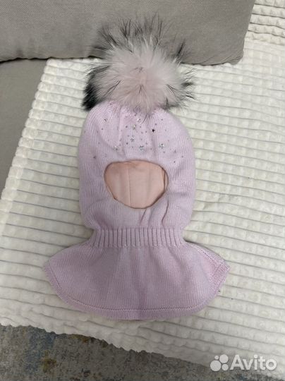 Шапка шлем для девочки 52-54 Stefania