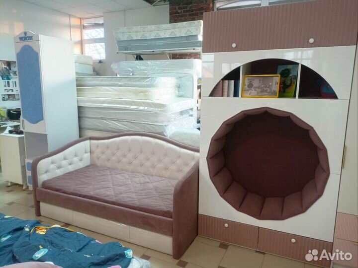 Детская кровать мягкая
