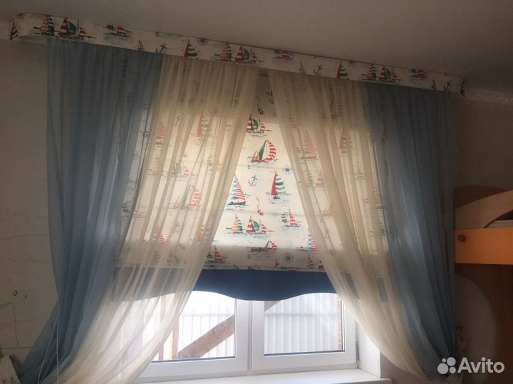 Шторы для детской в морской тематике