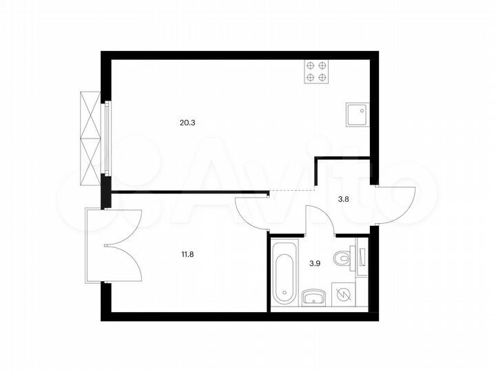 1-к. квартира, 39,8 м², 26/26 эт.