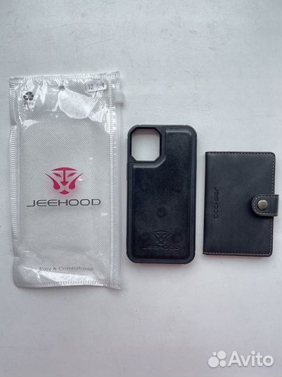 Чехол iPhone 12 mini Jeehood магнитный картхолдер