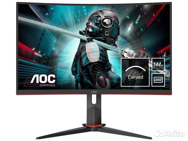 Монитор AOC CQ27G2U/BK, 2560x1440, 144 Гц, *VA