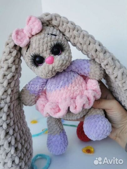 Плюшевый зайка мягкая игрушка