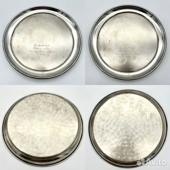 Коньячный набор, серебро 875 проба, вес 665 гр