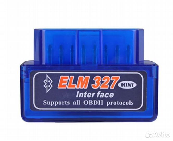 Автосканер ELM327 OBD2 BT 2PCB Голубой