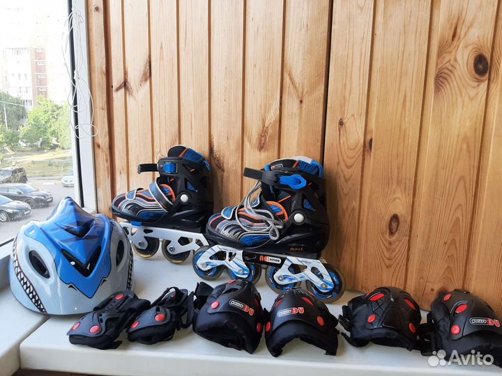 Детские ролики и защита 31-36