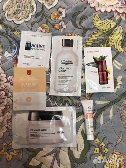 Сет пробников косметики и парфюмерии.17 шт+ купон