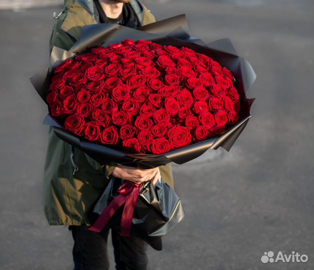 101 роза шикарный букет