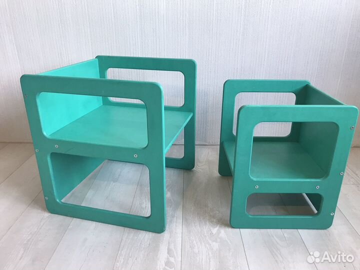 Детский комплект Монтессори стол и стул