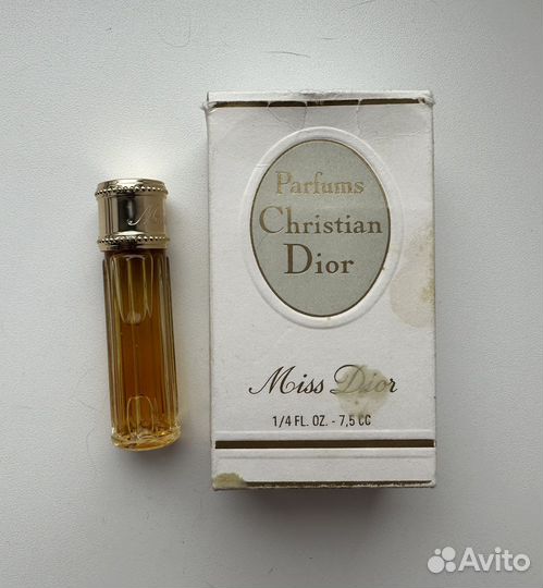 Christian dior miss dior parfum 7.5 мл 1970 винтаж