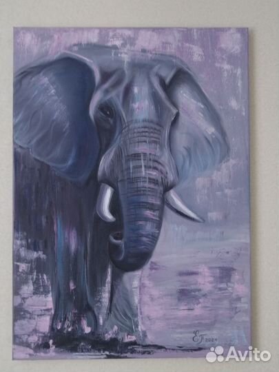 Авторская интерьерная картина маслом