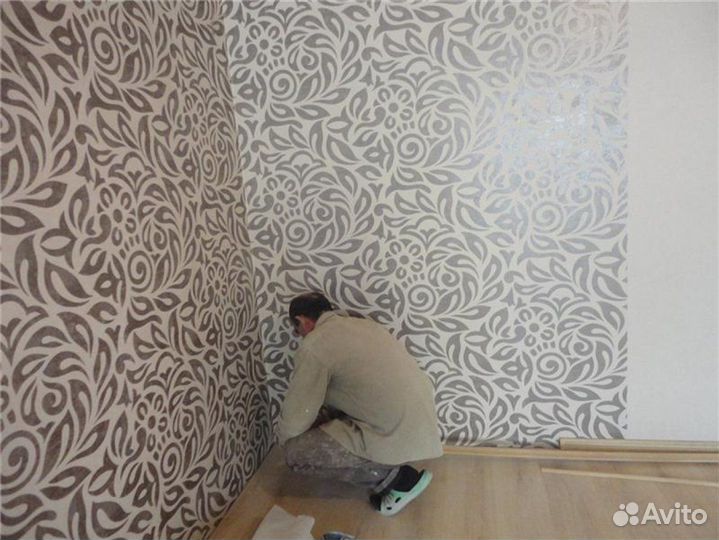 Поклейка обоев (гарантия 365 дней) Ремонт квартир
