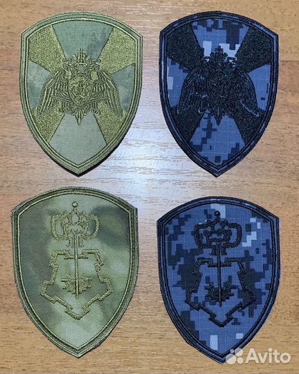 Комплект шевронов сотрудников цсн во Росгвардии