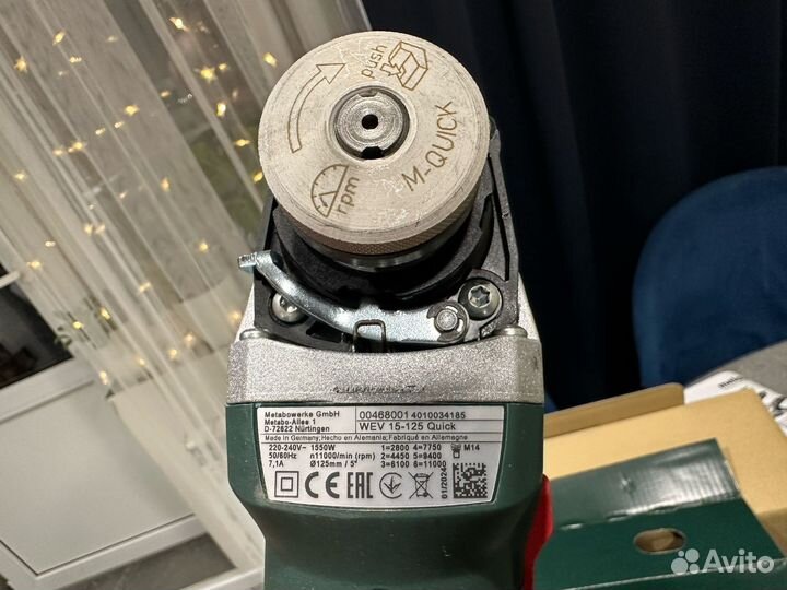 Угловая шлифмашина Metabo WE 15-125 Quick 60044800