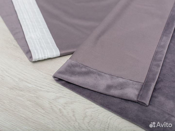 Новый Комплект велюровых штор из бархата премиум