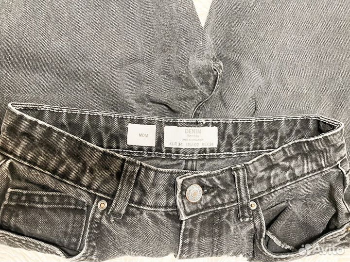 Джинсы bershka mom 34