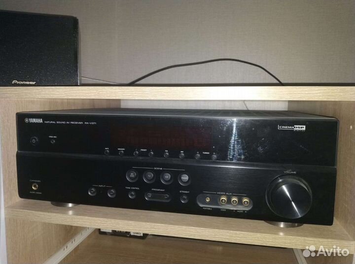 Ресивер Yamaha RX-V371 + колонки Pioneer S-ESR2TB
