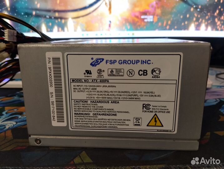 Блок питания fsp 400w