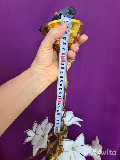 Люстра потолочная подвесная бу