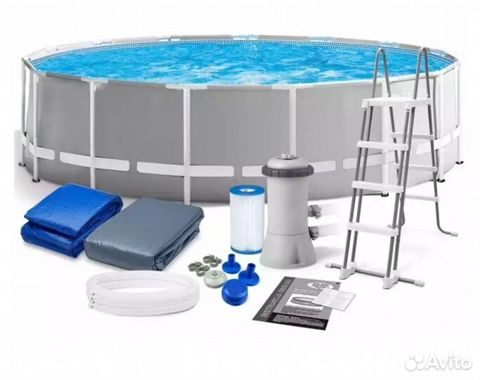 Бассейн каркасный Intex, 457х 122 см