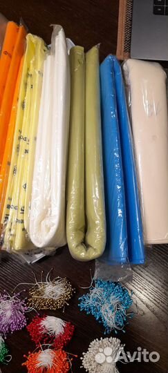 Фоамиран, тычинки