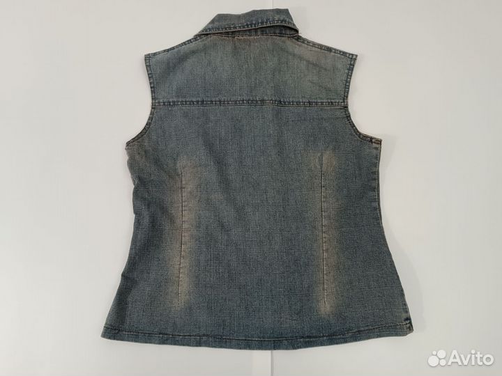 Джинсовая жилетка 42 размер