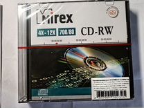Компакт диски новые cd- rw 5 шт
