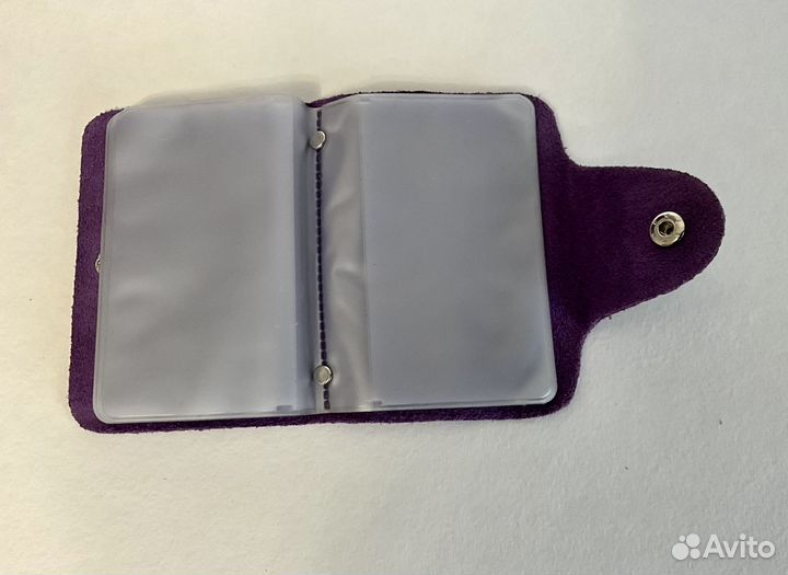 Визитница натуральная кожа