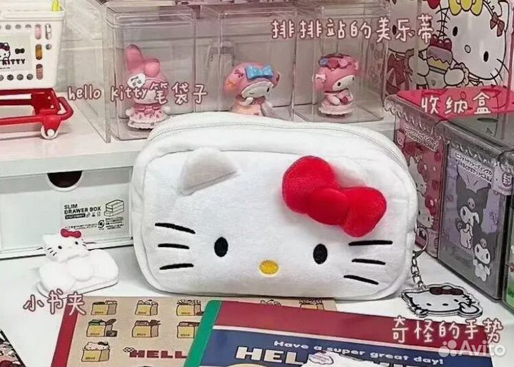 Kawaii пенал в стиле лолита hello kitty