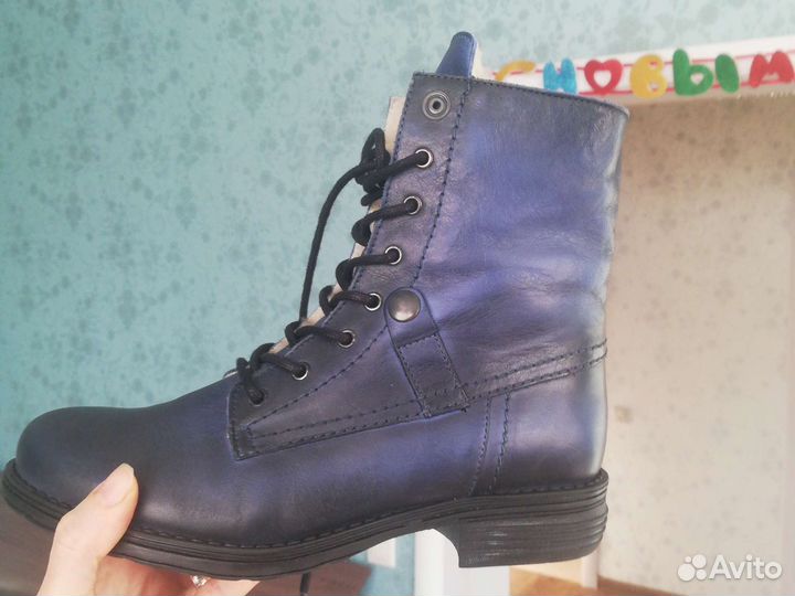 Новые зимние кожаные ботинки Etaloni