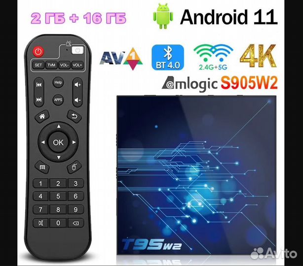 Приставка Смарт-тв T95 W2 -контент-бесплатно
