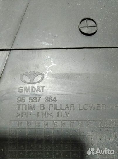 Обшивка стойки левая Chevrolet Aveo 2005-2011