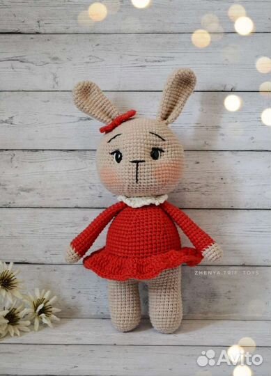 Мягкая игрушка зайчик