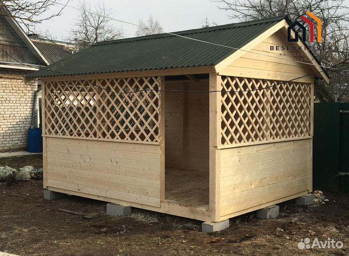 Беседка садовая под ключ