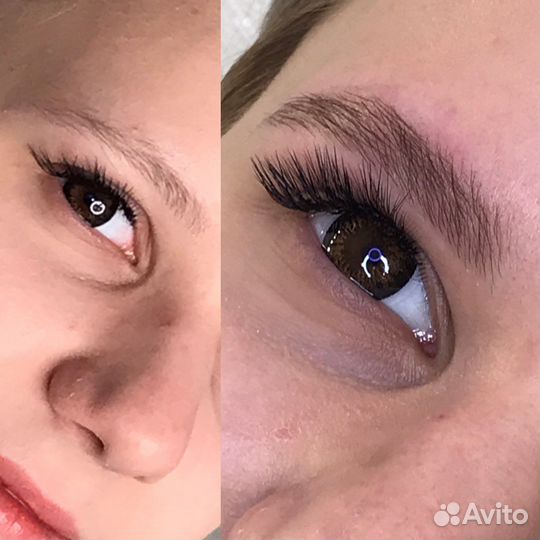 Ламинирование ресниц Брови