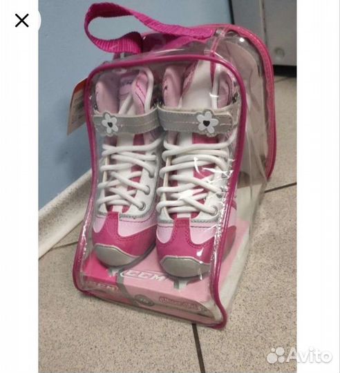 Коньки CCM, от 24 р-ра, новые, раздвижные, фигур