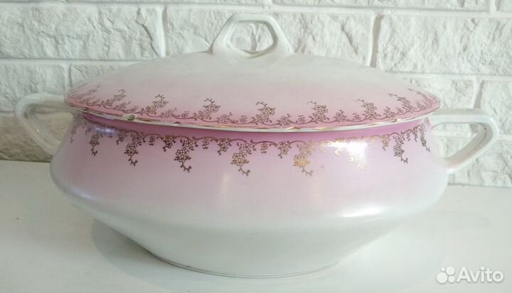 Супница красивая Т-ва М.С.Кузнецова