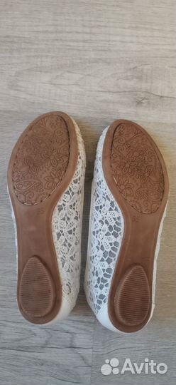 Балетки кружевные свадебные