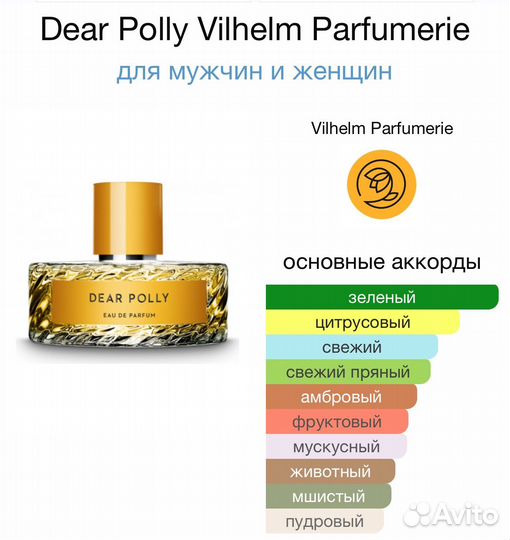 Парфюм Vilhelm Parfumerie Dear Polly